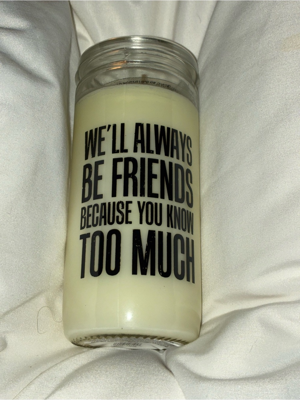 Friendship Scented Jar Candle - Cream
